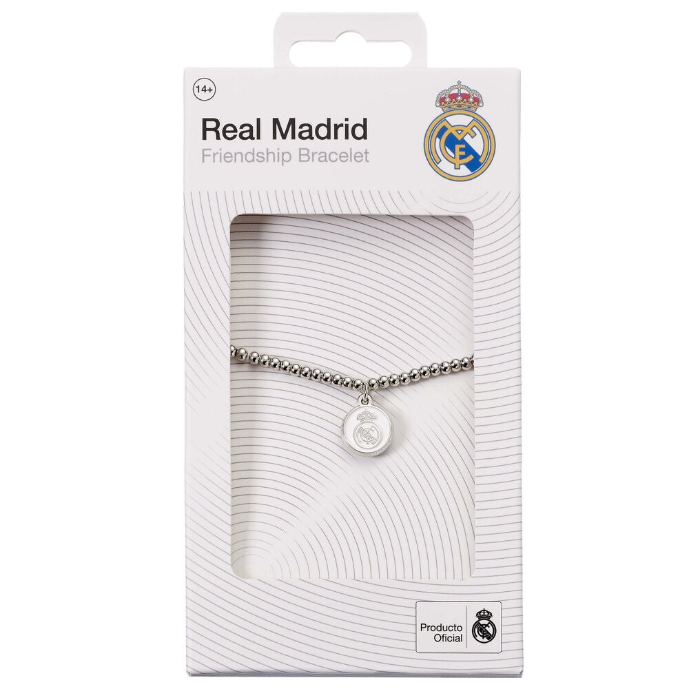 Silverarmband med Real Madrid-design för fans