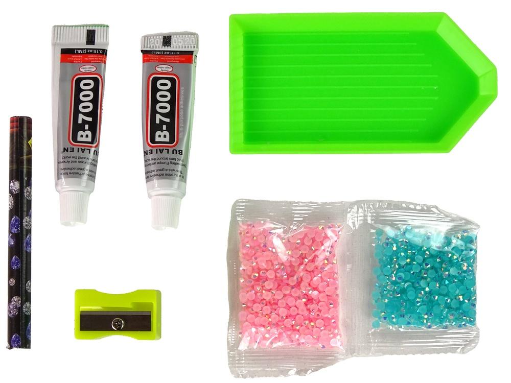 Skab dit eget Pink Pure 3D Crystal Keyring Kit