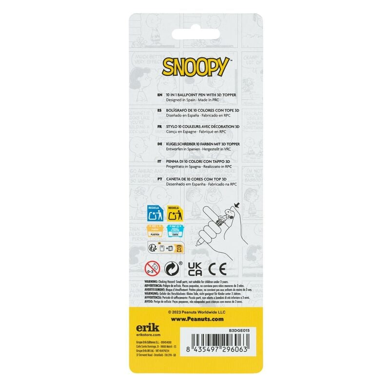 Snoopy 3D Pen i 10 färger för kreativa konstprojekt