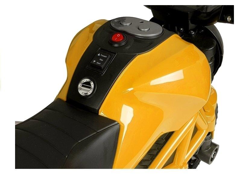 Solid Yellow Batteri Motorcykel GTM1188 med LED-lampor