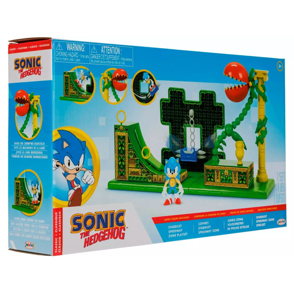 Sonic Stardust Speedway Zone lekset med tillbehör och figurer