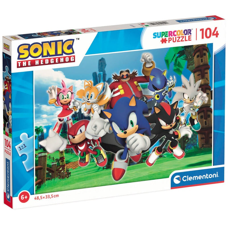 Sonic The Hedgehog 104-bitars pussel för barn och vuxna