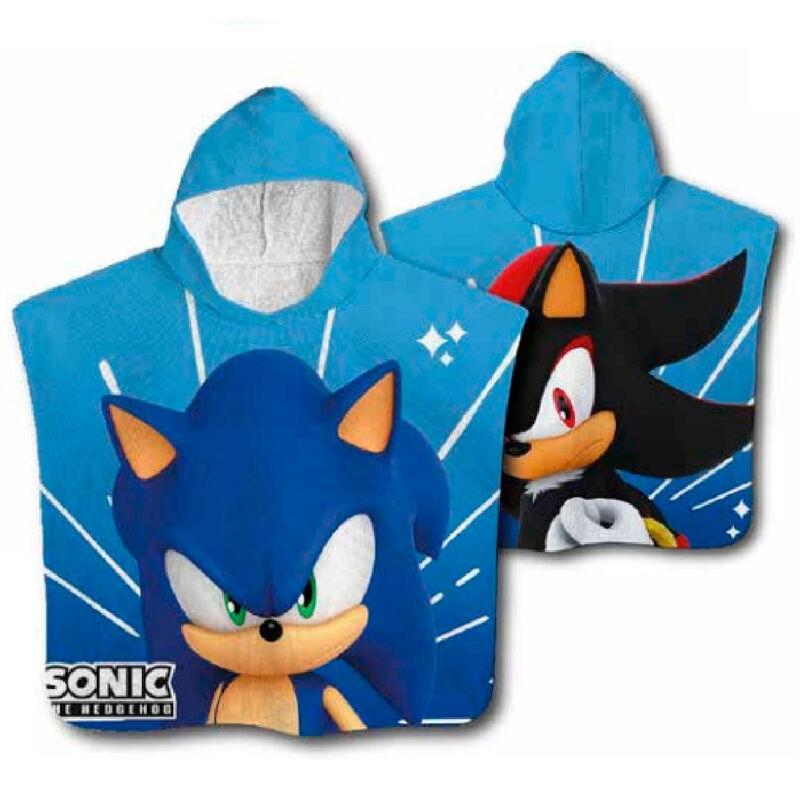 Sonic The Hedgehog mikrofiber poncho håndklæde