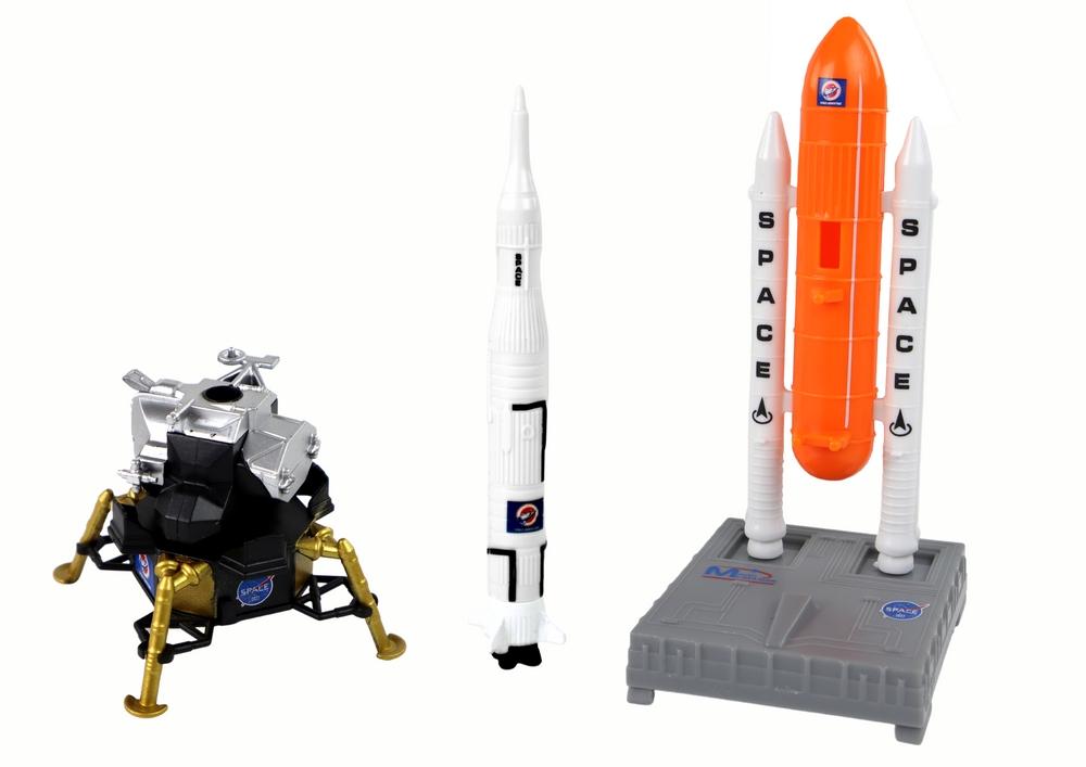 Space Adventure Toy Set: Raketer, bilar, astronauter