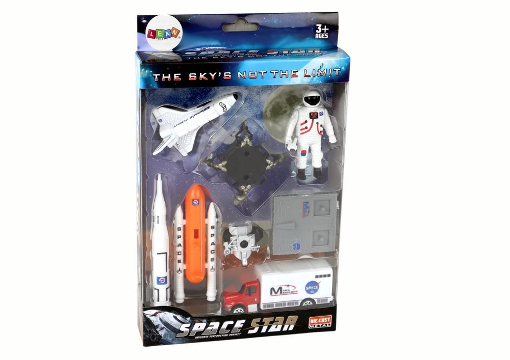 Space Adventure Toy Set: Raketer, bilar, astronauter