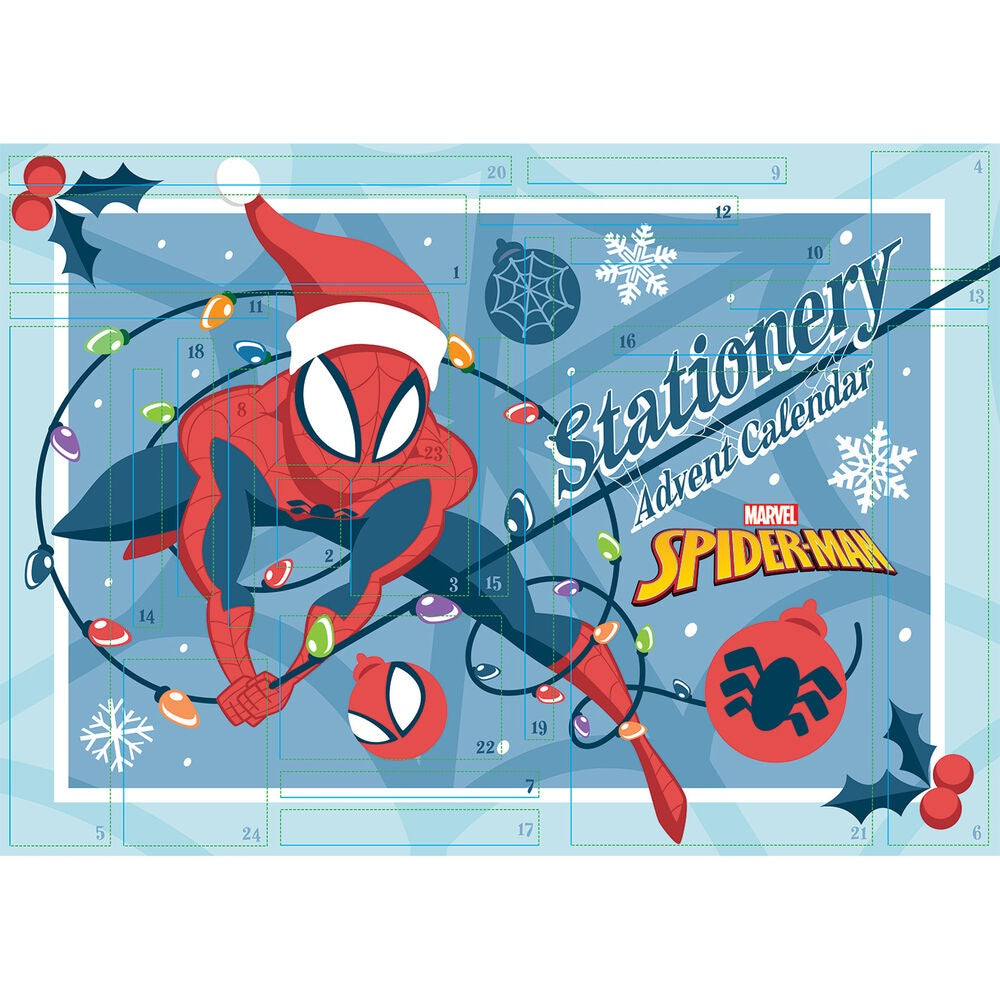 Spiderman adventskalender med 24 julöverraskningar