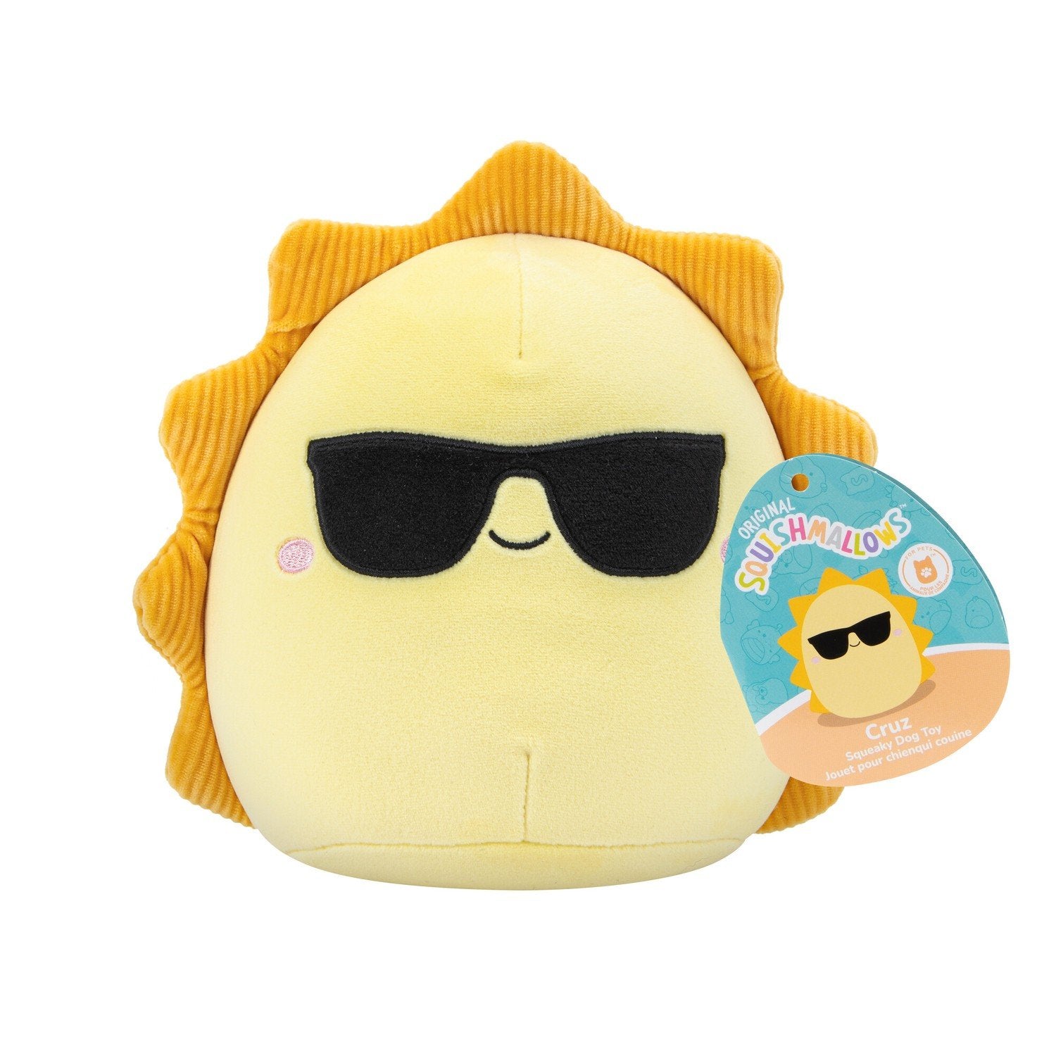 Squishmallows Squeaky Plys Hundelegetøj, 18 Cm