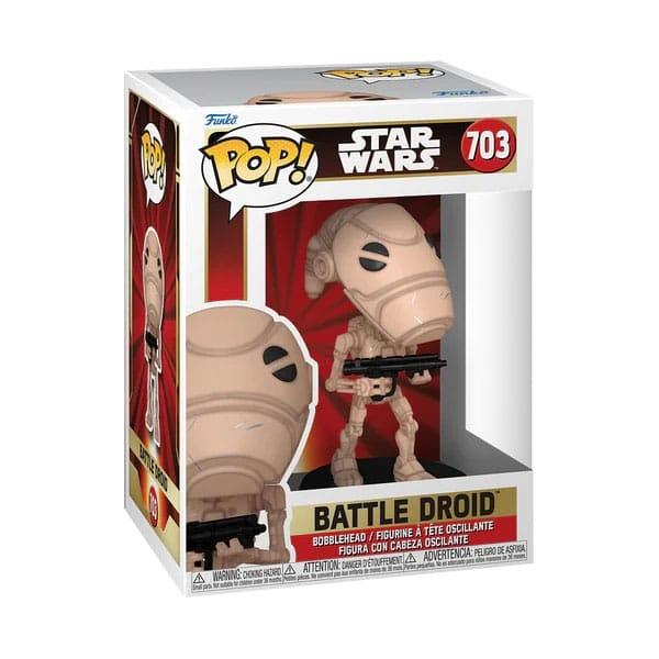 Star Wars The Phantom Menace Jubilæum POP! Vinyl figur Battle Droid 9 cm