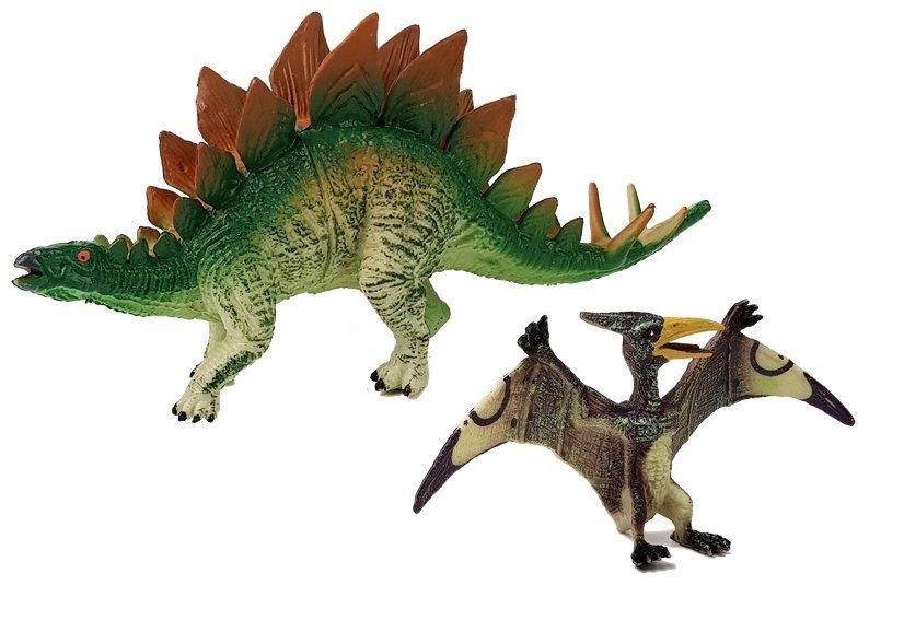 Stegosaurus &amp; Pteranodon figurer - perfekt til dino elskere!