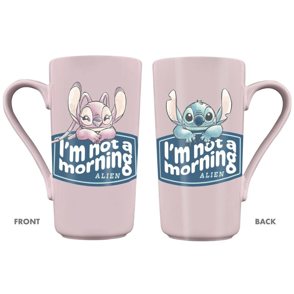 Stitch & Angel 470 ml keramisk mugg för kaffe eller te