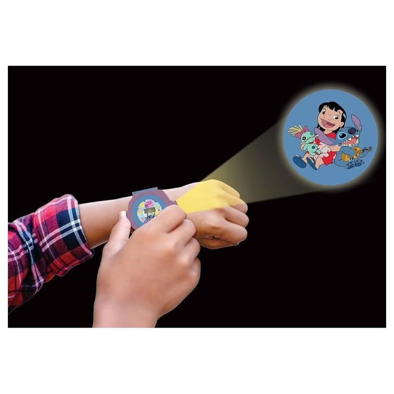 Stitch Digital projektorklocka med alarm och nattljus