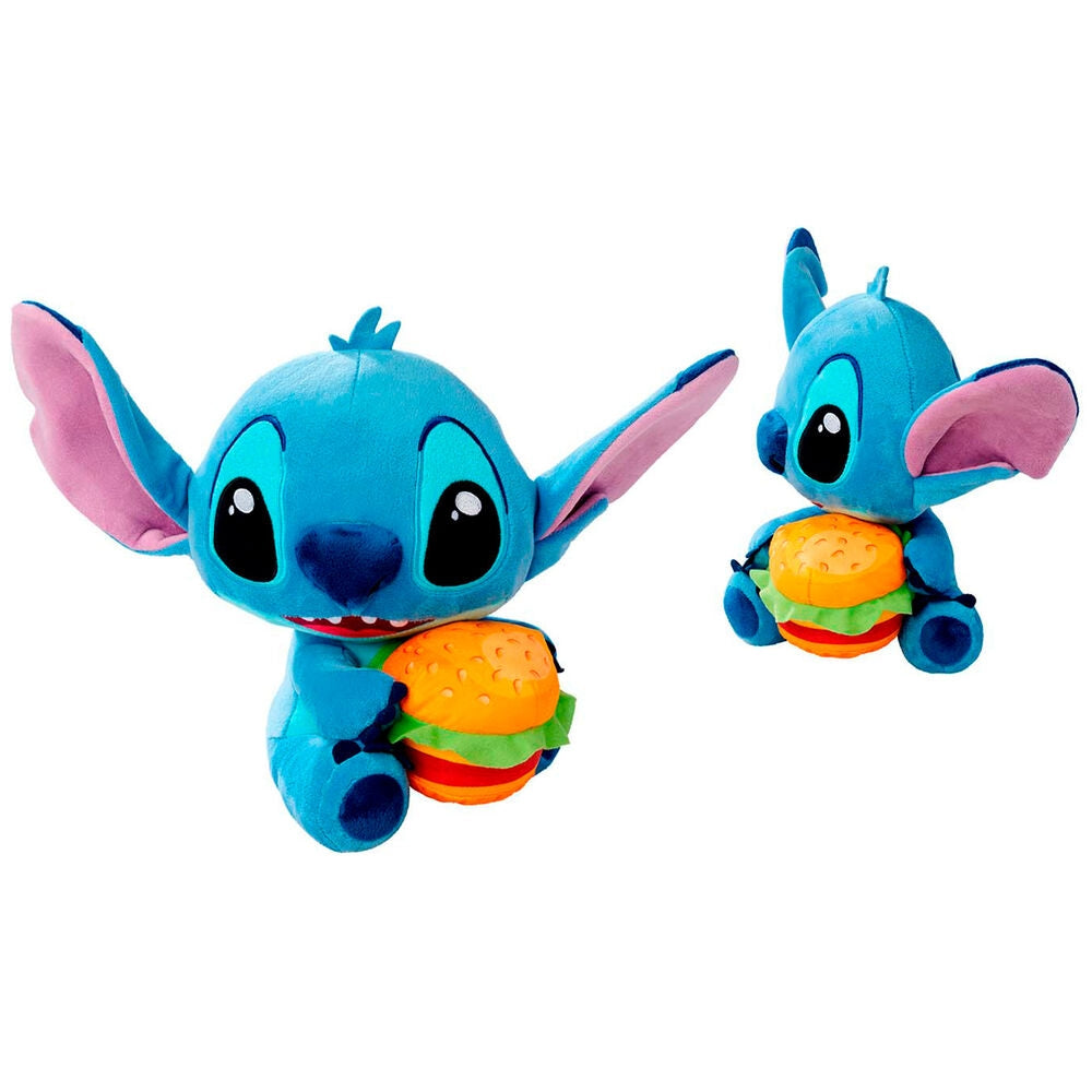 Stitch Hamburger Plyschleksak 25 cm - Mjuk, söt, samlarbar
