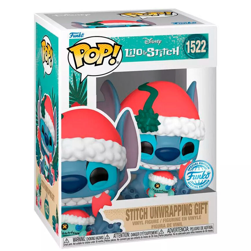 Stitch Unwraping Presentfigur från Disney Lilo & Stitch