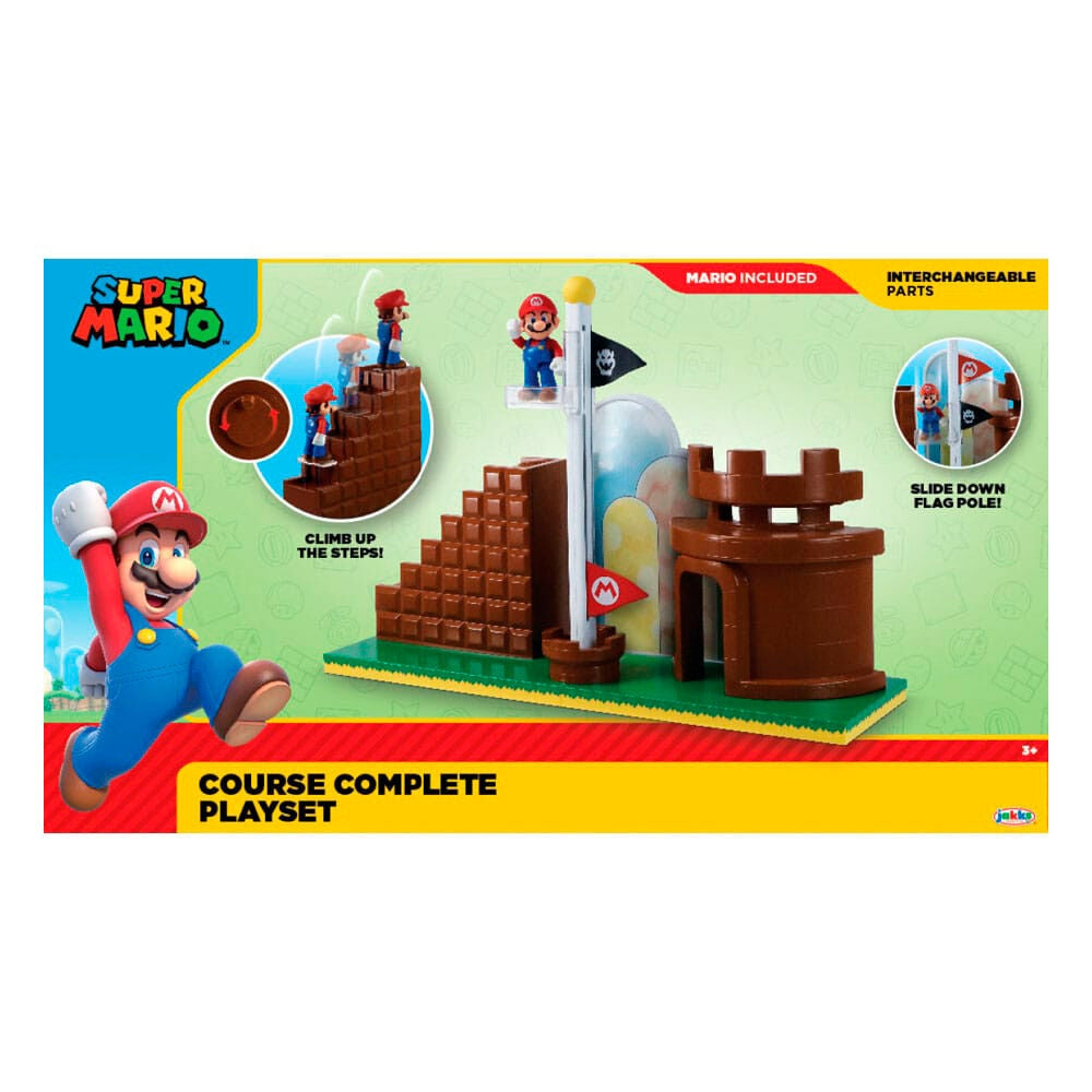 Super Mario Bros Level End-lekset med figurer och tillbehör