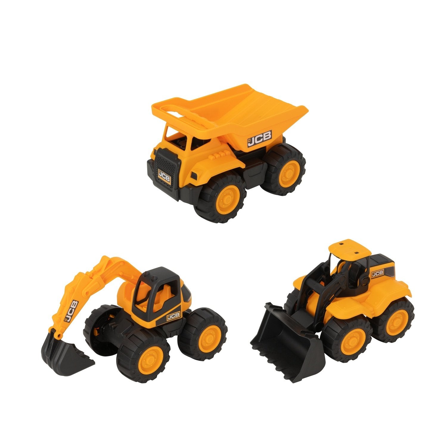 Teamsterz Jcb Trucks Sæt, 3 stk, 18Cm