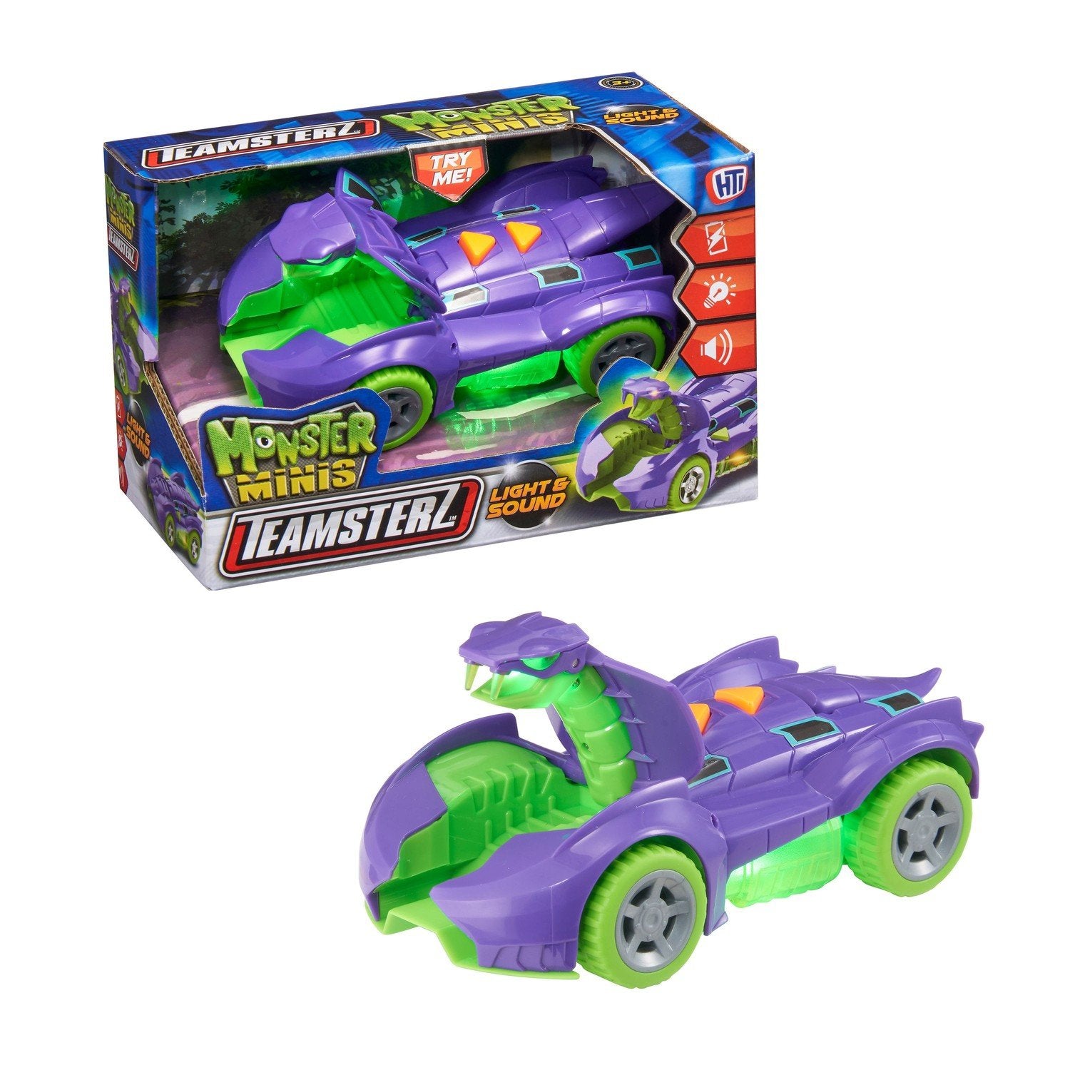 Teamsterz Mighty Machine Cobra Car Med Ljus Och Ljud, 12,5 Cm