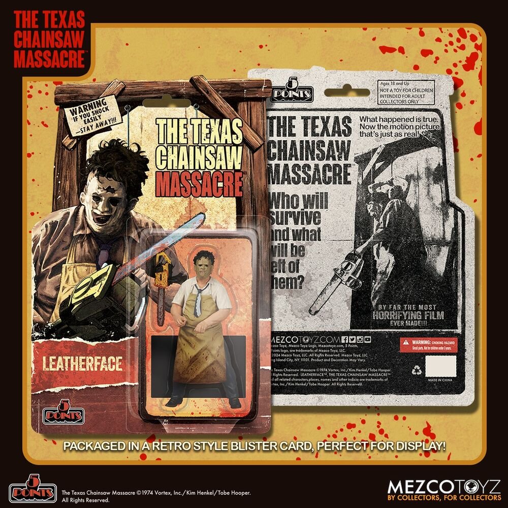 Texas Chainsaw Massacre Läderfigur, 9,5 cm samlarobjekt