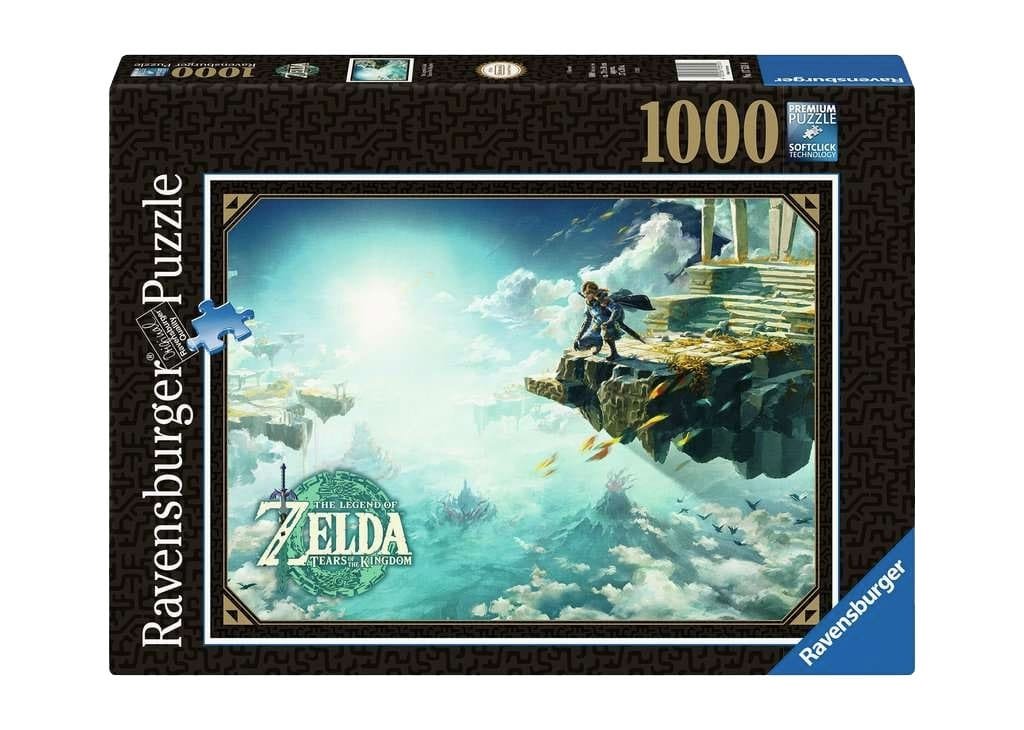 The Legend of Zelda: Tears of the Kingdom Jigsaw Puzzle Cover Art (1000 stykker)