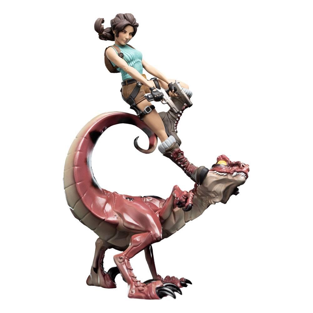 Tomb Raider Mini Epics Vinylfigur Lara Croft &amp; Raptor 24 cm