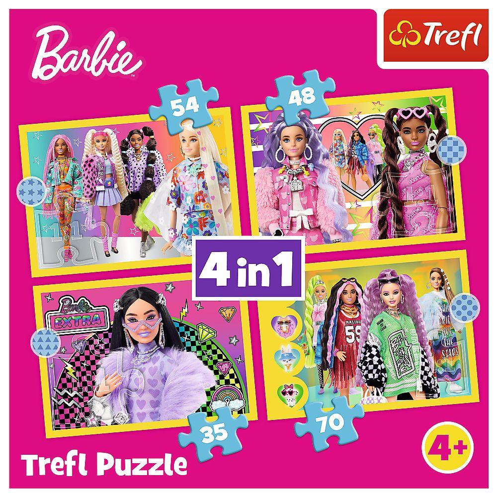 Trefl Barbie Pussel 4 i 1 set