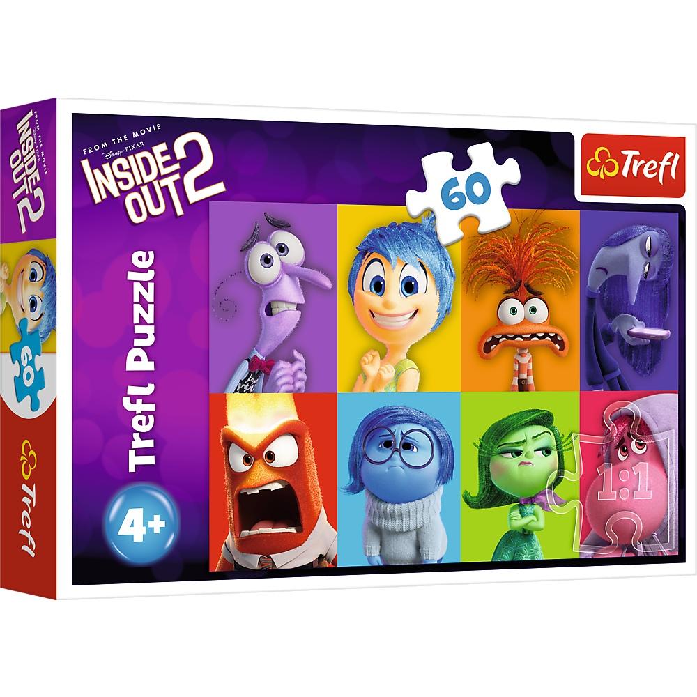 Trefl Disney Inside Out 2 Puslespil, 60 stk