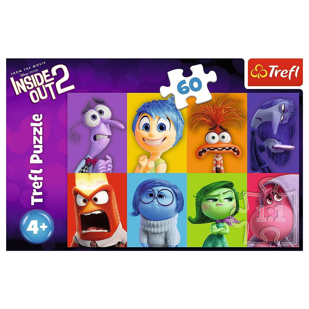 Trefl Disney Inside Out 2 Puslespil, 60 stk