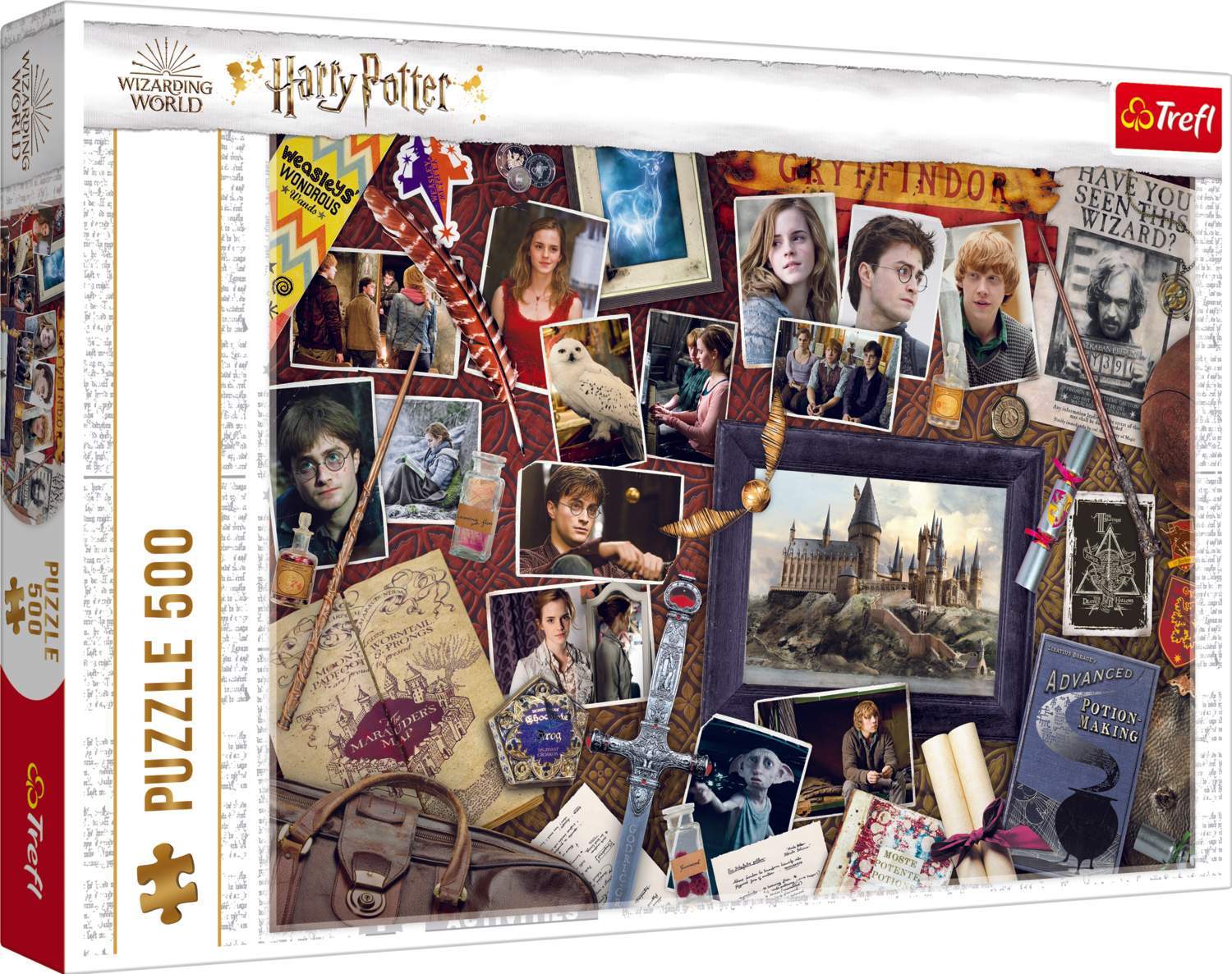 Trefl Harry Potter-puslespil, 500 brikker