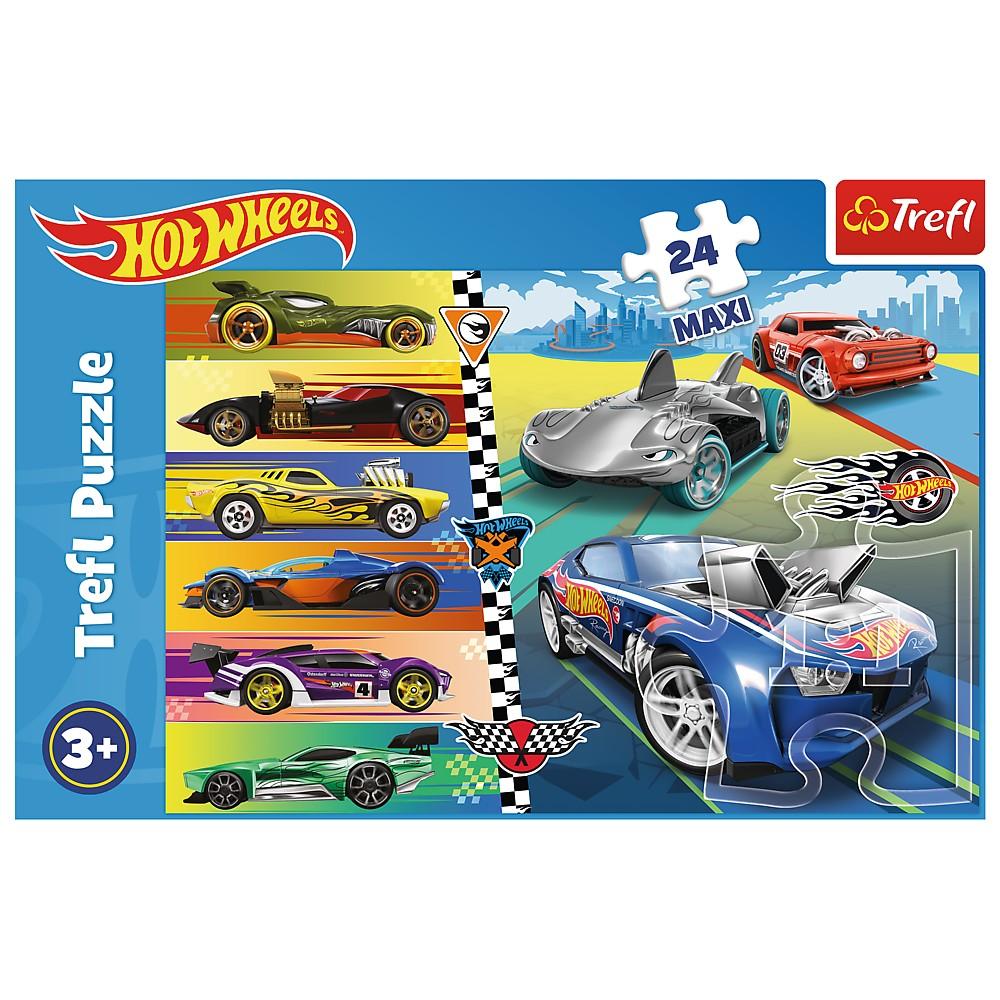 Trefl Hot Wheels Maxi Pussel, 24 st