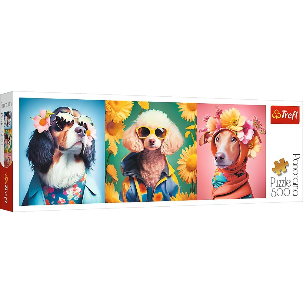 Trefl Panoramic Puzzle Dogs 500 st