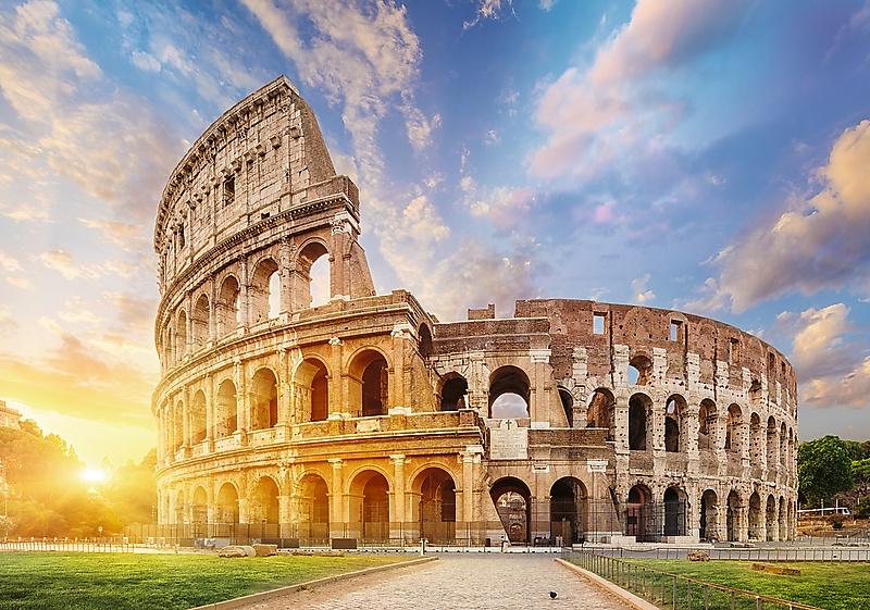 Trefl Prime Puzzle Romantic Sunset Colloseum, 1000 brikker