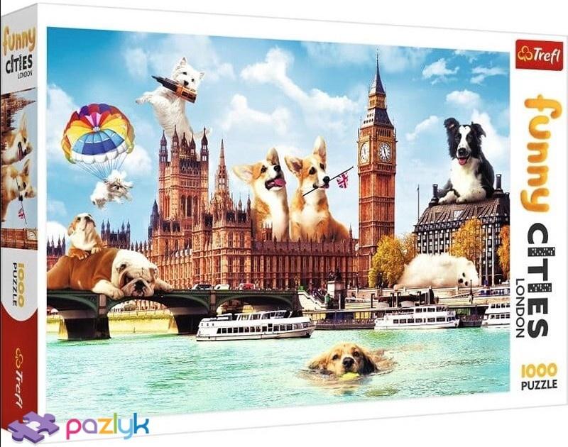 Trefl Puzzle Dogs In London 1000 stk