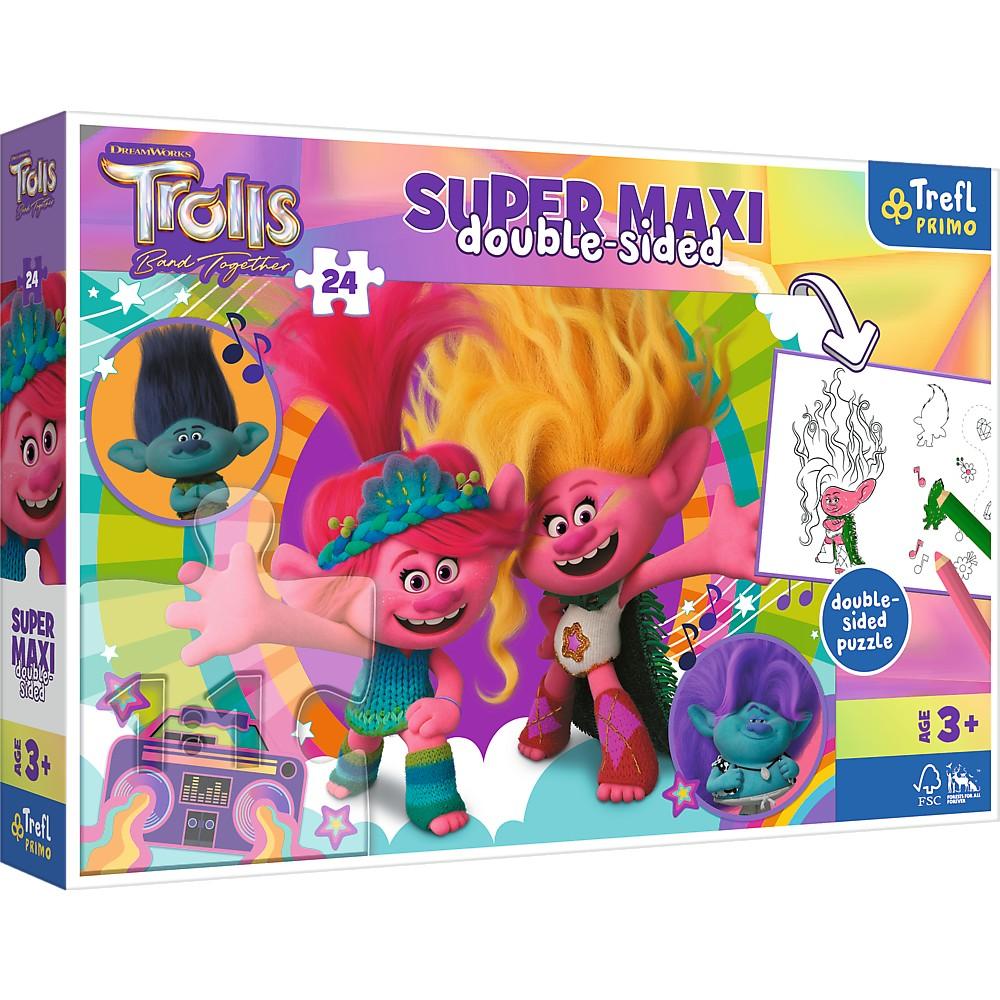 Trefl Trolls Super Maxi Pussel, 24 st