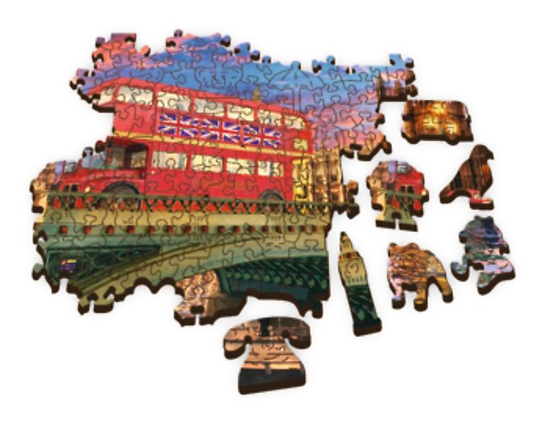 Trefl Wooden Puzzle Palace Of Westminster Big Ben London 500+1 st