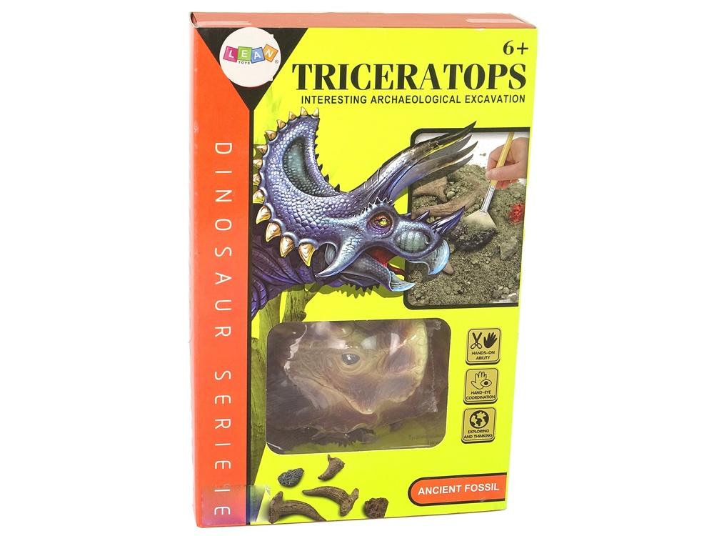 Triceratops Fossil Excavation Kit: Rolig arkeologi för barn