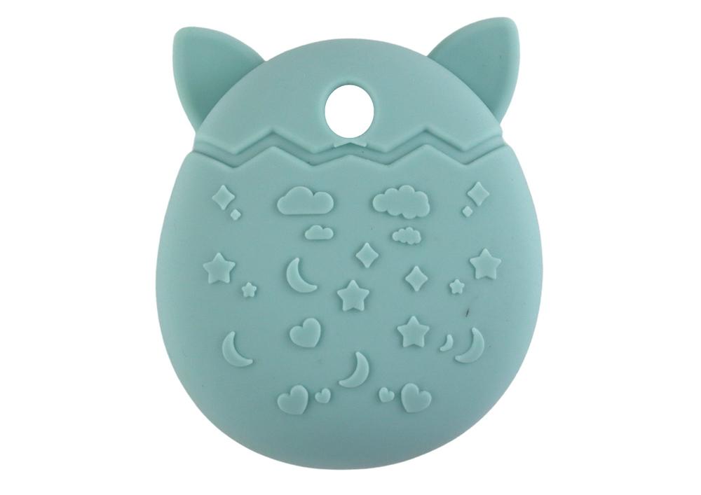 Turquoise Cat silikonetui til Tamagotchi og småting