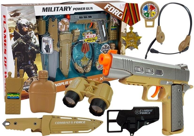 Ultimate Army Kit: pistol, kniv, kikare, radio och mer!