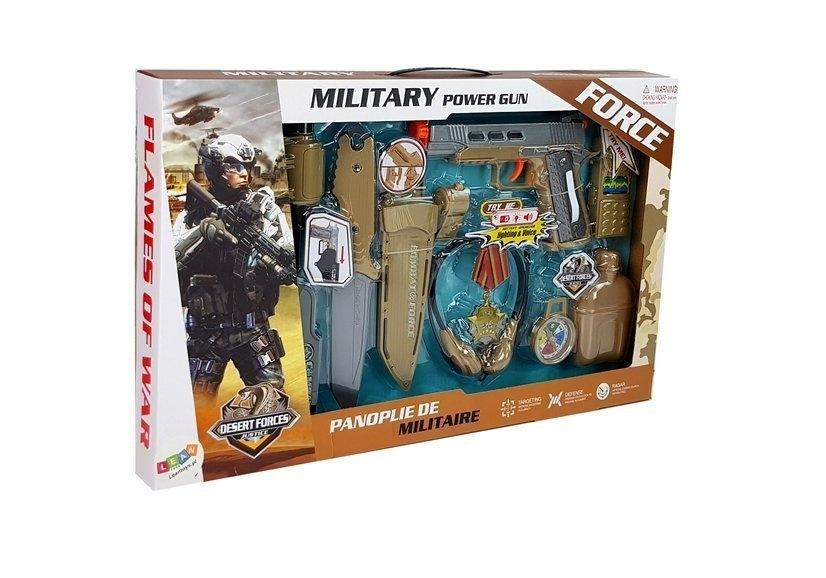 Ultimate Army Kit: pistol, kniv, kikare, radio och mer!