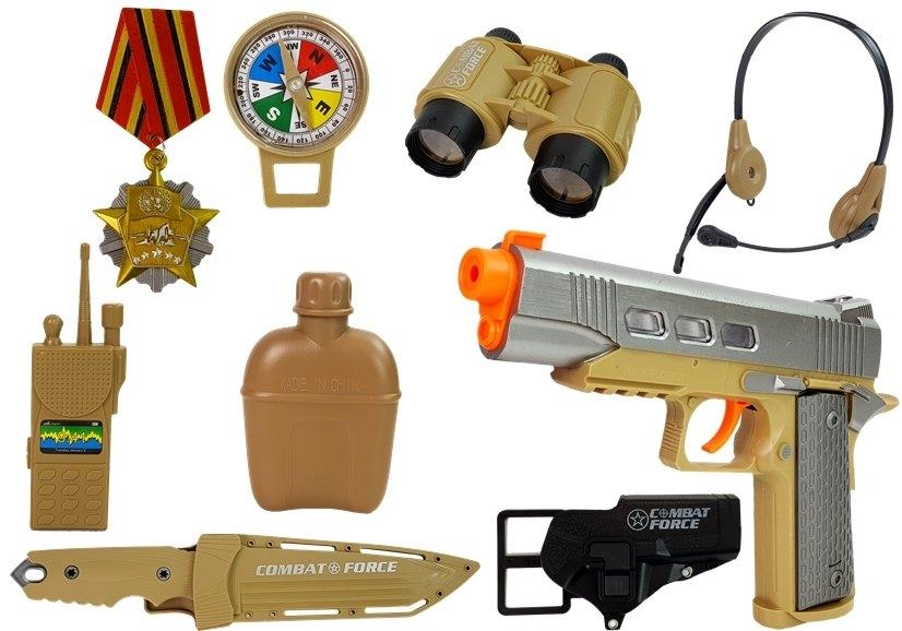 Ultimate Army Kit: pistol, kniv, kikkert, radio og meget mere!