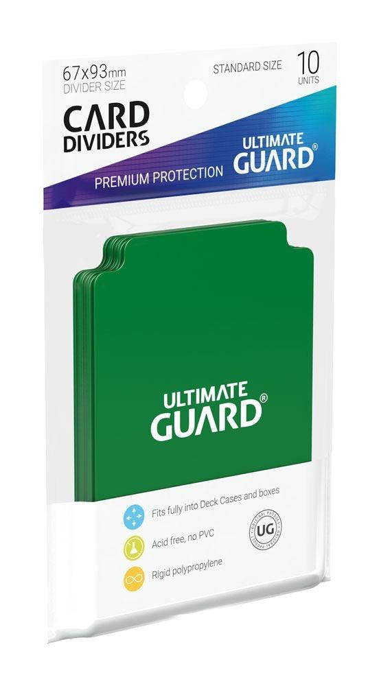 Ultimate Guard Card Dividers Standardstørrelse Grøn (10)