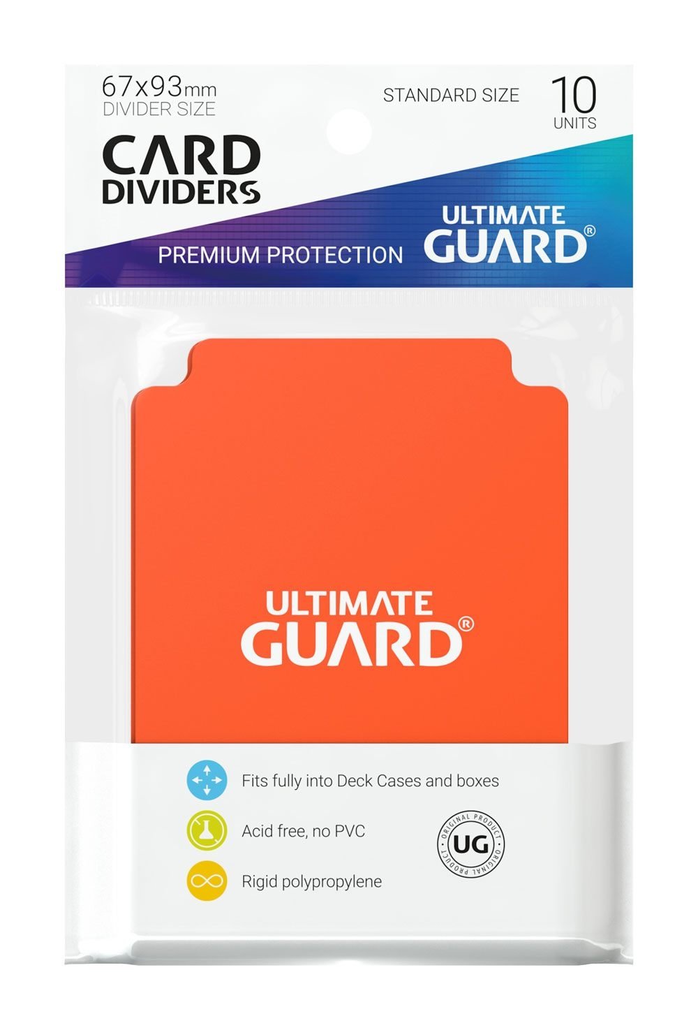 Ultimate Guard Card Dividers Standardstorlek Orange (10)