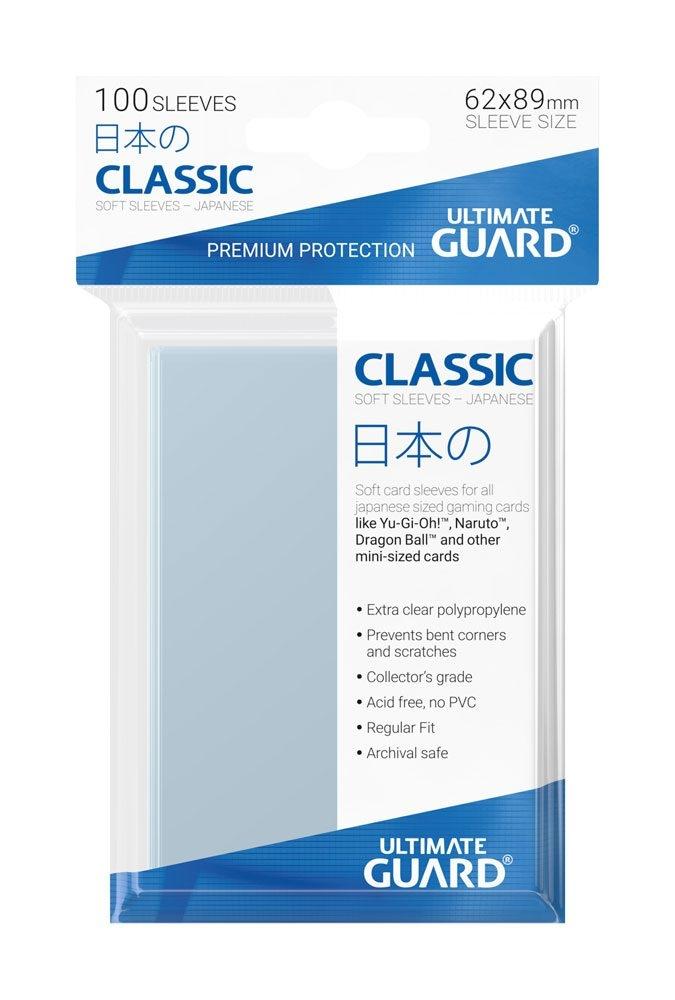 Ultimate Guard Classic bløde ærmer Japansk størrelse Transparent (100)