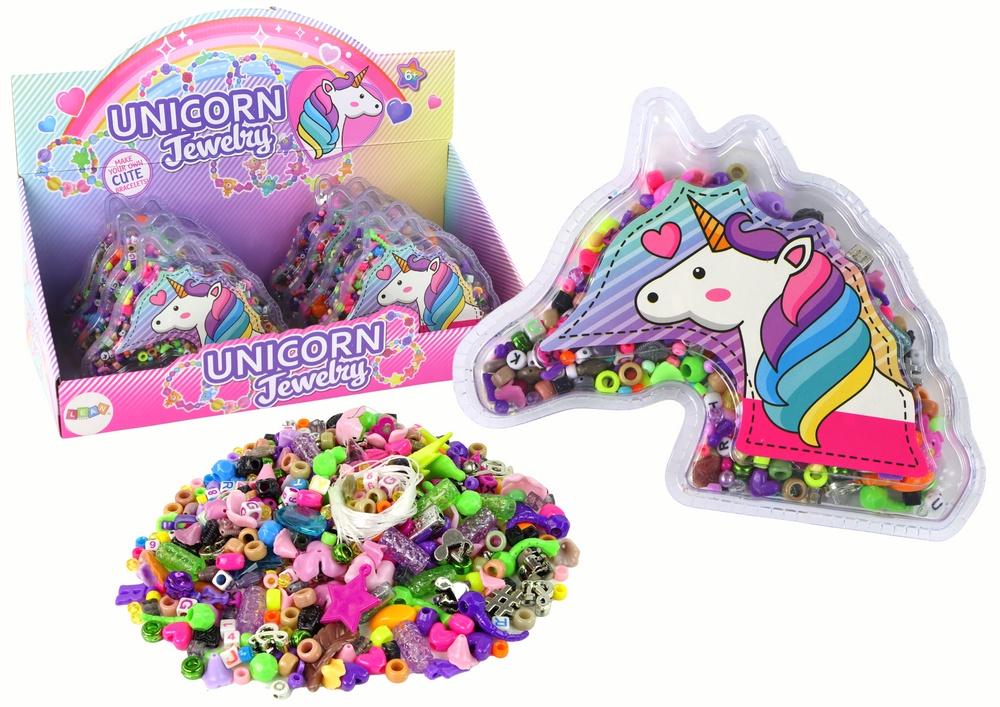 Unicorn armbandssats: pärlor, hängen och personliga smycken