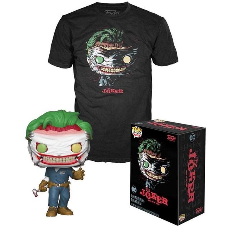 Sæt med figur POP &amp; Tee DC Comics The Joker Exclusive M