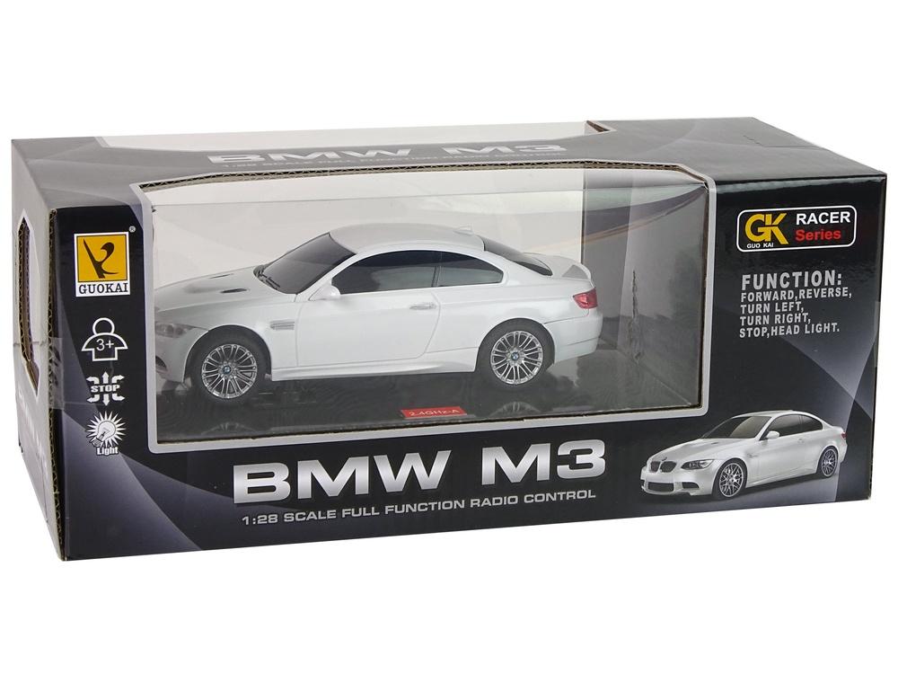 Hvid BMW M3 R/C bil: Realistisk lys og dynamisk kontrol