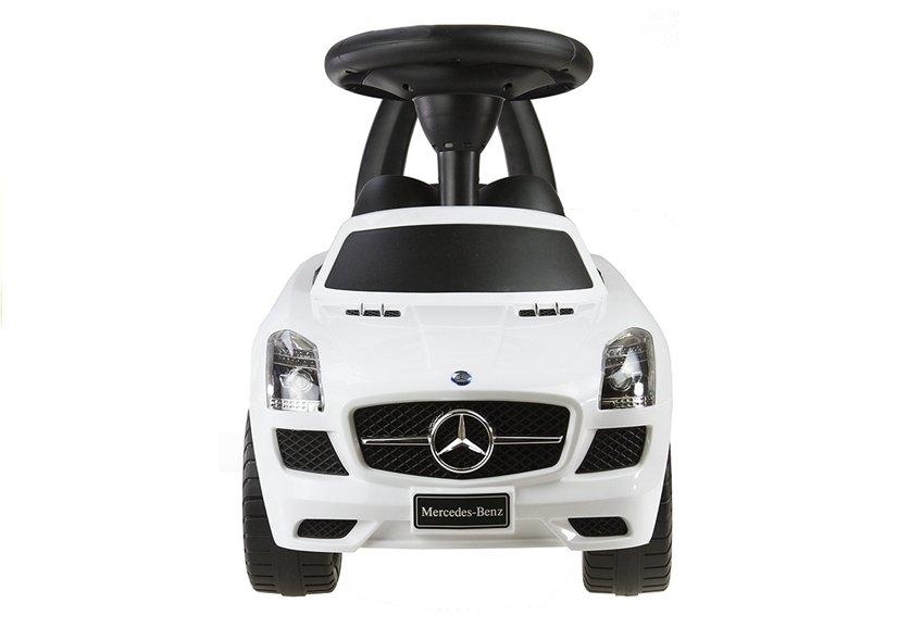 Vit Mercedes-Benz SLS AMG Ride-On: Säkert, snyggt roligt!