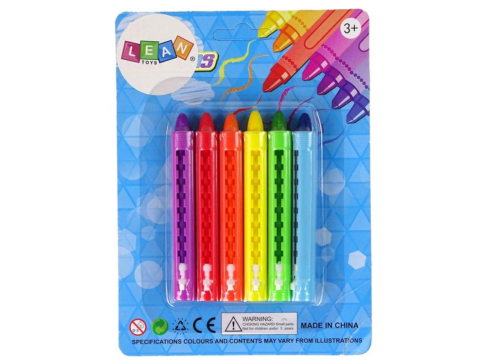 Vivid Pastell Crayon Set 6 st - Mjuka, lätta att blanda färger