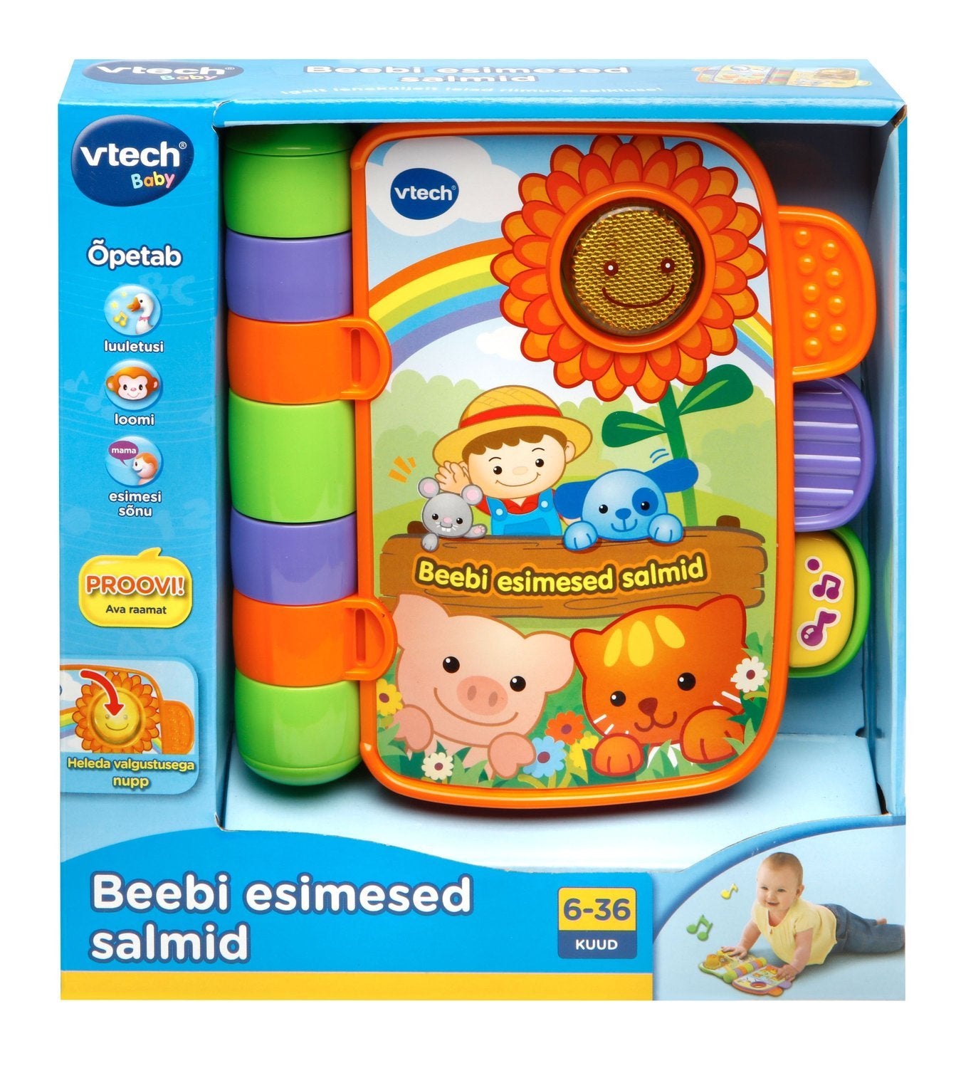 Vtech Interactive Toy Babys första sagorim (på estniska språk.)