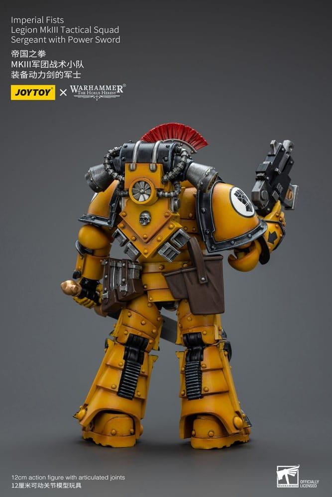 Warhammer The Horus Heresy Action Figur 1/18 Imperial Fists Legion MkIII Tactical Squad Sergeant with Power Sword 12 cm