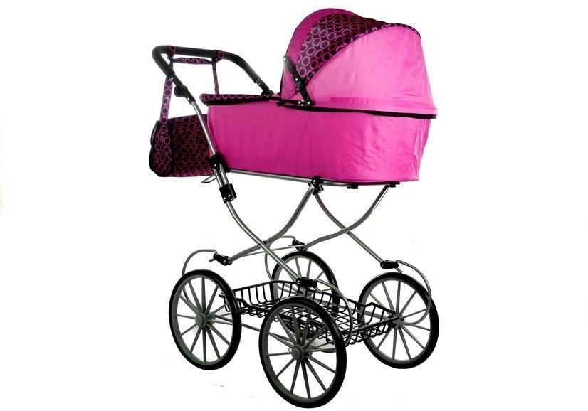 XL Rosa Retro Dolls Buggy Alice: Justerbar, snygg och rolig!