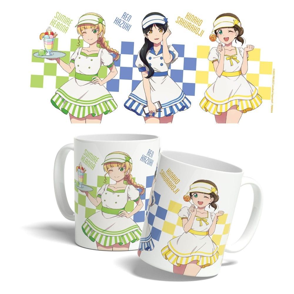 Älska Live! Superstar!! Mugg American Diner Sumire, Ren, Kinako 325 ml